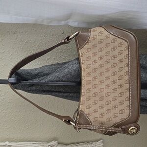 Dooney Bourke Small Leather and Canvas Bad